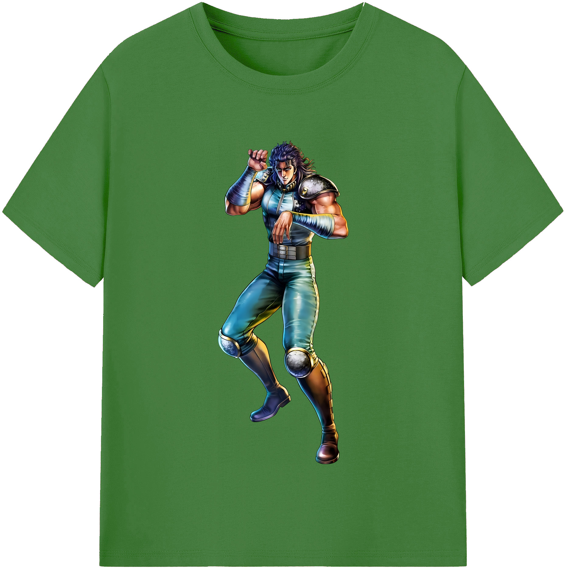 （画像用） 北斗の拳 Fist of the North Star レディースカジュアルプリントTシャツ（綿100％）